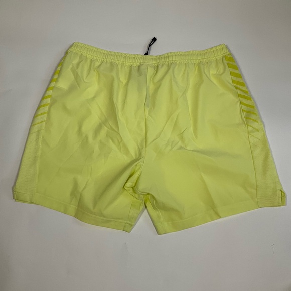 Gymshark Men's Size XXL 2XL Neon Yellow 6" Polyester Activewear Shorts - Picture 8 of 8